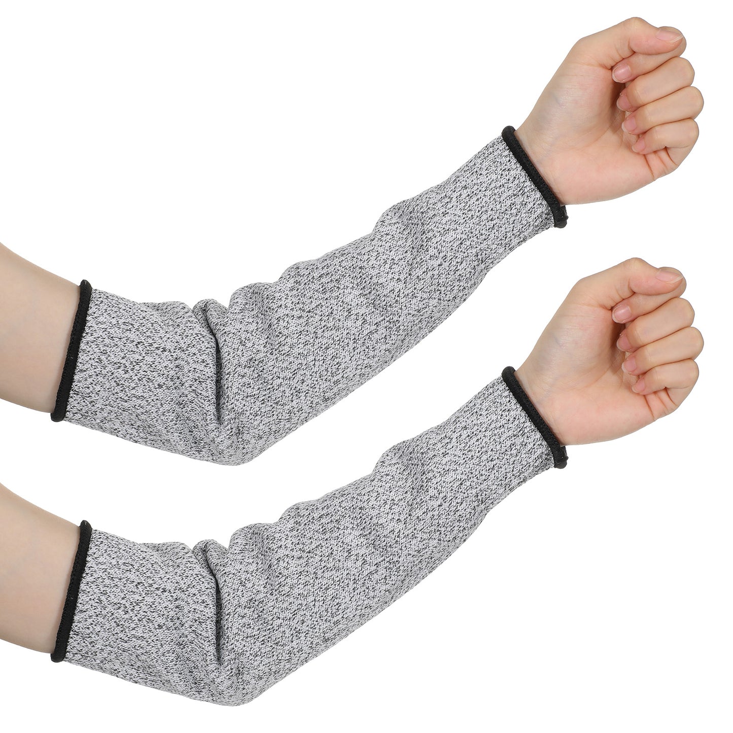 Matwsec 2 Pcs Soft Arm Protectors for Thin Skin and Bruising, Cut Resistant Sleeves, Safety Arm Sleeves, Arm Guards for Biting Gardening Kitchen Farm Work (Straight)
