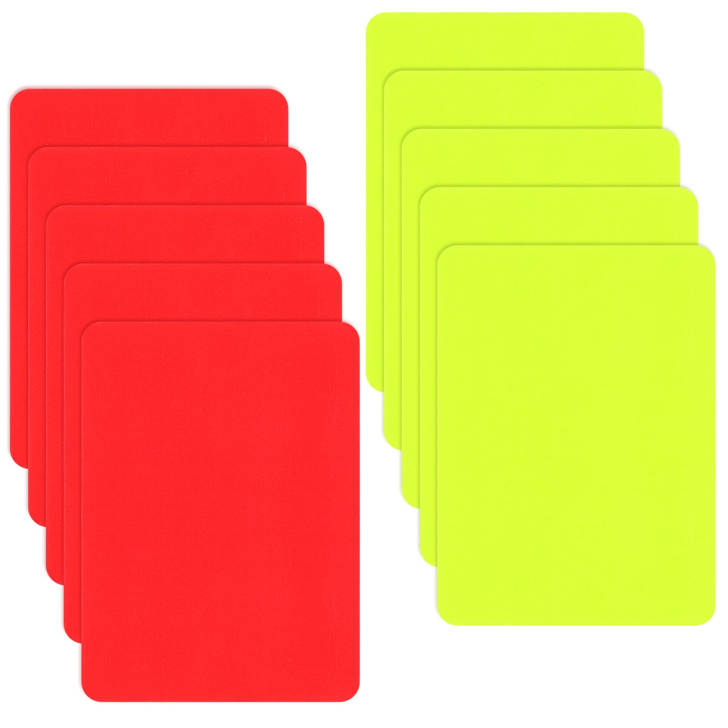 Mabor 10pcs Red Yellow Cards for Referee - Basketball Scorebook and Soccer Referee Cards, Sports Game Officials Kit