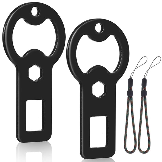 Tyqour 2 Pack Stainless Steel Beer Bottle Opener with 550 Paracord Lanyard, Bartender Bottle Opener, Flat Bottle Opener Bulk, Funny Personalized Bottle Opener for Kitchen Bar and Party Tools