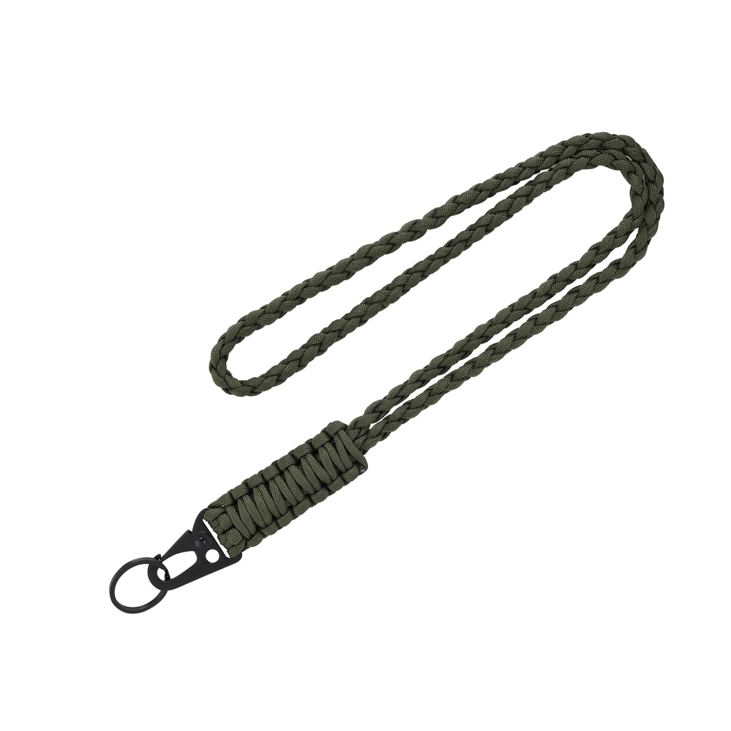 Ouligay Heavy Duty Lanyard Paracord Lanyard Keychain Lanyard Neck Lanyard for Keys Wrist Strap Rope Neck Strap Braided 550 Key Lanyard for ID Badges Phone Whistle Outdoor Activities