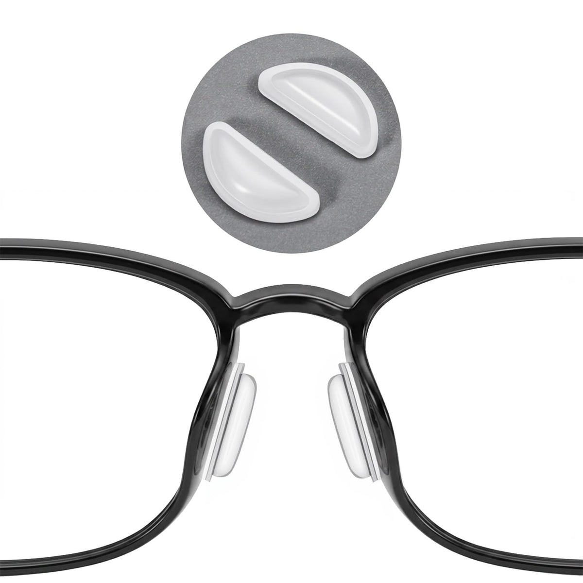 RAHHLIZS Eyeglasses Nose Pads, Silicone Nose Pads for Glasses