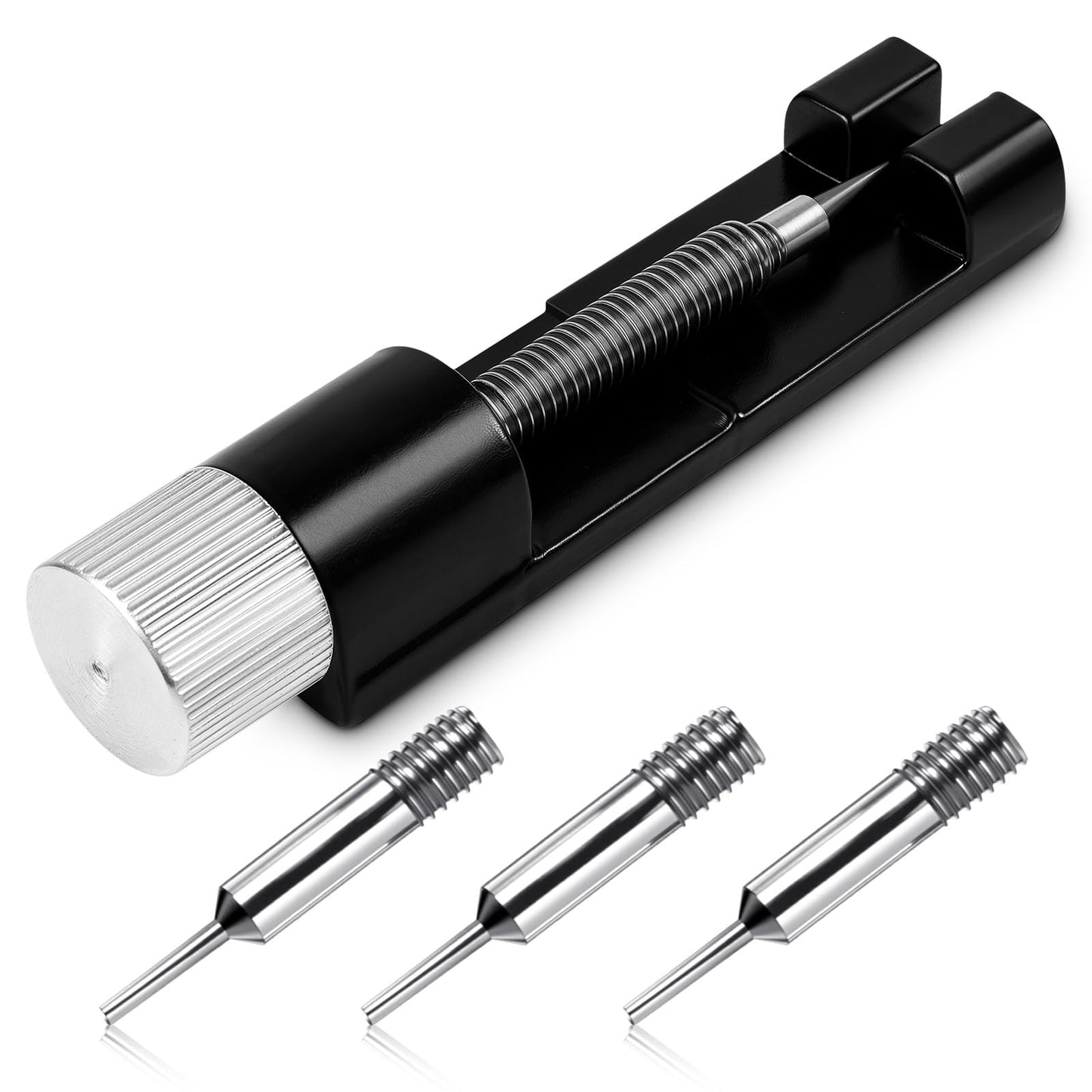 Teaaha Watch Link Removal Kit with 3 Spare Pins, Comprehensive Tool Set for Adjusting and Removing Watch Bands, Extra Replacement Pins, Compatible with Various Sizes