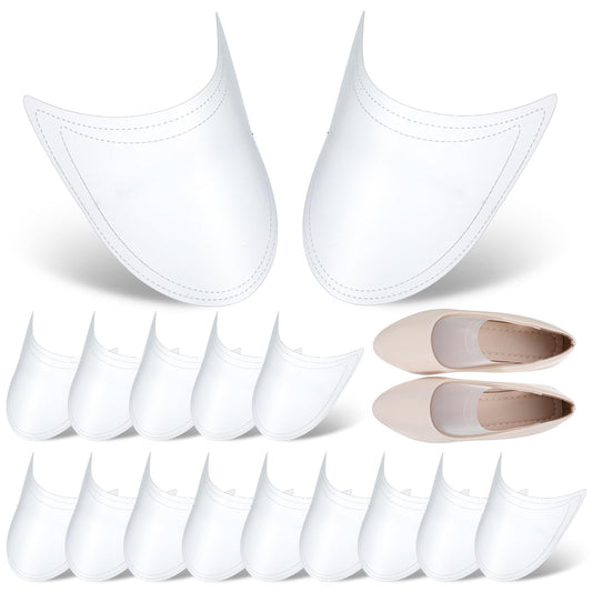 Xinjoduz 16 PCS Shoe Stretchers, Plastic Shoe Tree Sneaker Inserts to Keep Shape, Stretcher Crease Protectors for Women Men, Adjustable Boot Shaper Holder for Sneaker Leater Golf Mules Shoes (Clear)