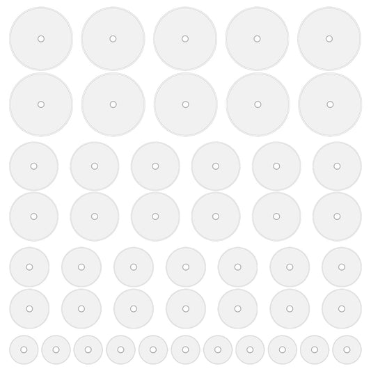 200 Stück Wildfleisch Disc Wildfleisch Piercing Anti Wildfleisch Piercing Disc No Pull Piercing Disc Wildfleisch Plättchen Ohrringverschlüsse Keloid Disc Transparente Piercing Scheibe Piercing