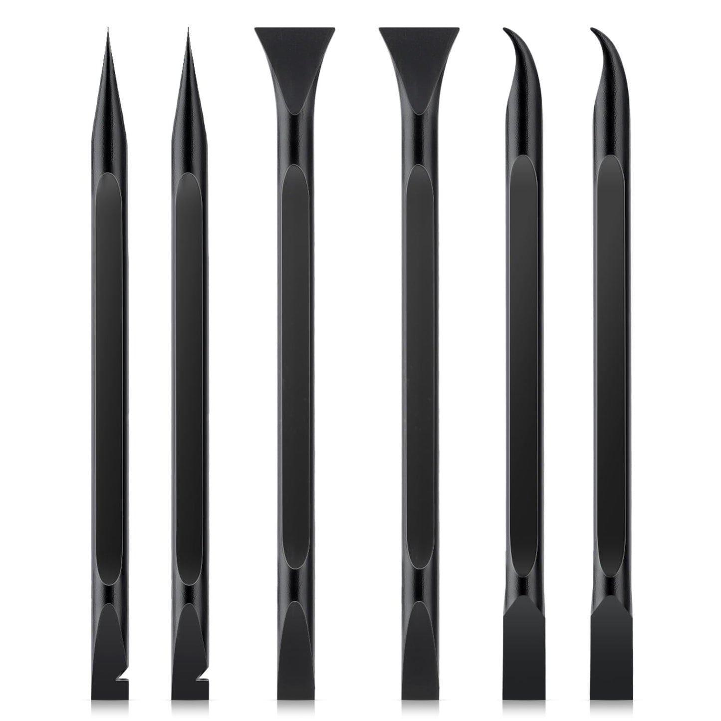 6 Pcs Plastic Scraper Tool Carbon Fiber Multi-Purpose Scraper Scratch Free Cleaning Scraper Tool Multipurpose Label Scraper Cleaning Pen for Remove Stickers Labels Stains Food Dirt