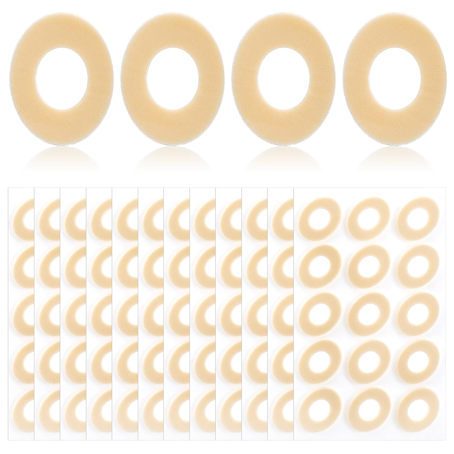 180Count Callus Cushions Corn Pads For Toes Oval Foam Padding With Water-Resistant Self-Stick Adhesive Callus Pads For Bottom Of Foot Protect Corn From Rubbing And Friction Adhesive Felt For Men Women