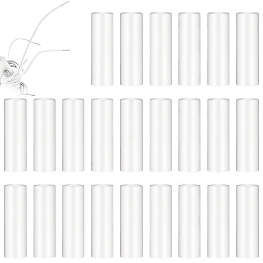 Teaaha 100Pcs Shoe Lace Ends Tips, Clear Aglets for Shoelaces, Shoelace Repair Aglet Tips Replacement for Drawstring Ends Heat Shrink Tubing Aglets For Sneaker Shoe Sneaker Heat Shrink Tubing