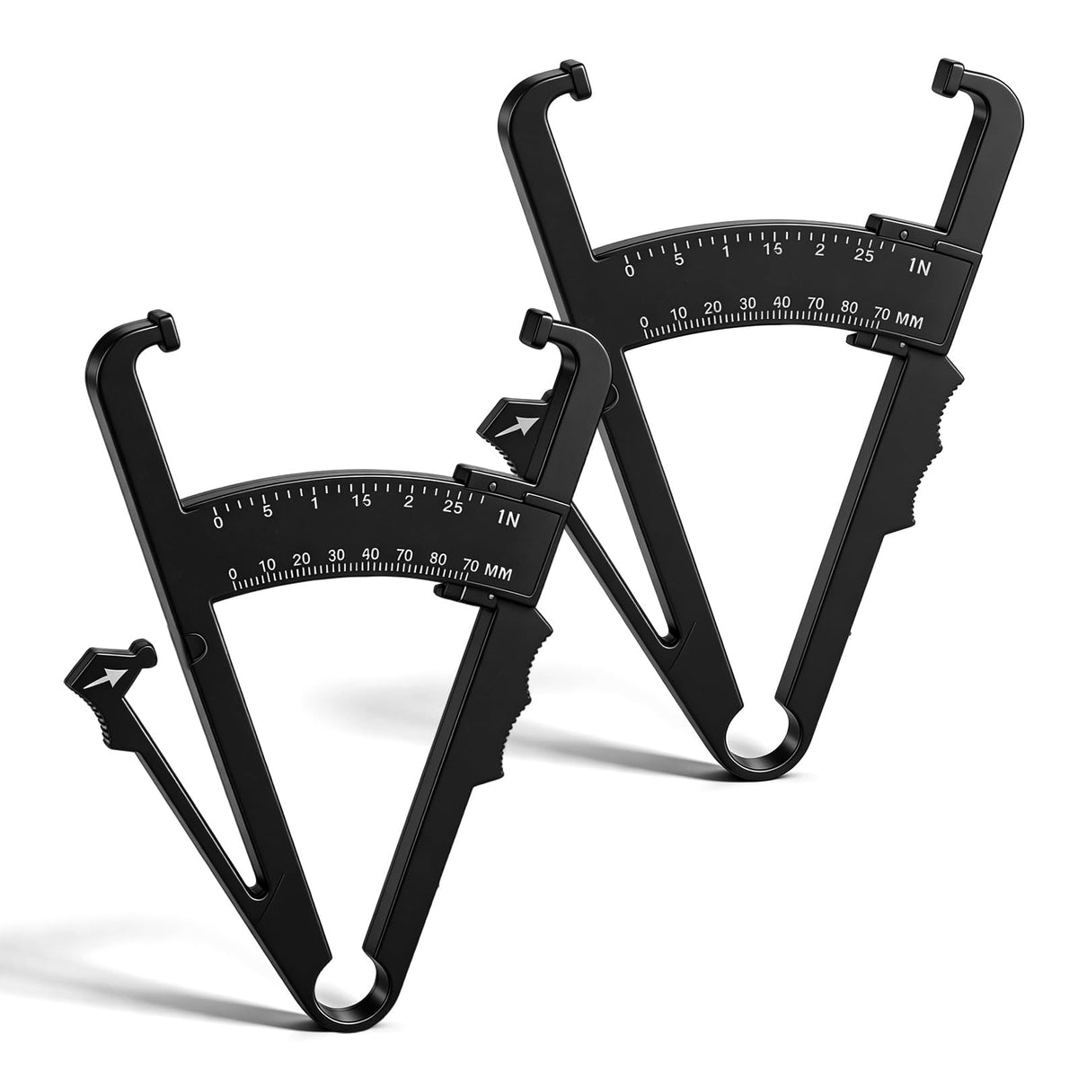 Chsoejuf 2PCS Professional Body Fat Caliper High-Accuracy with Dual Scale