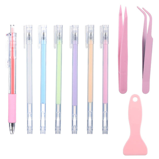 10 PCS Scrapbooking Tools, Scrapbook Supplies Kit with Sticker Tweezer, Glue Pen, Shove, Ceramic Cutter, Card Making Paper Crafts for Craft Enthusiast Master Paper Cutter