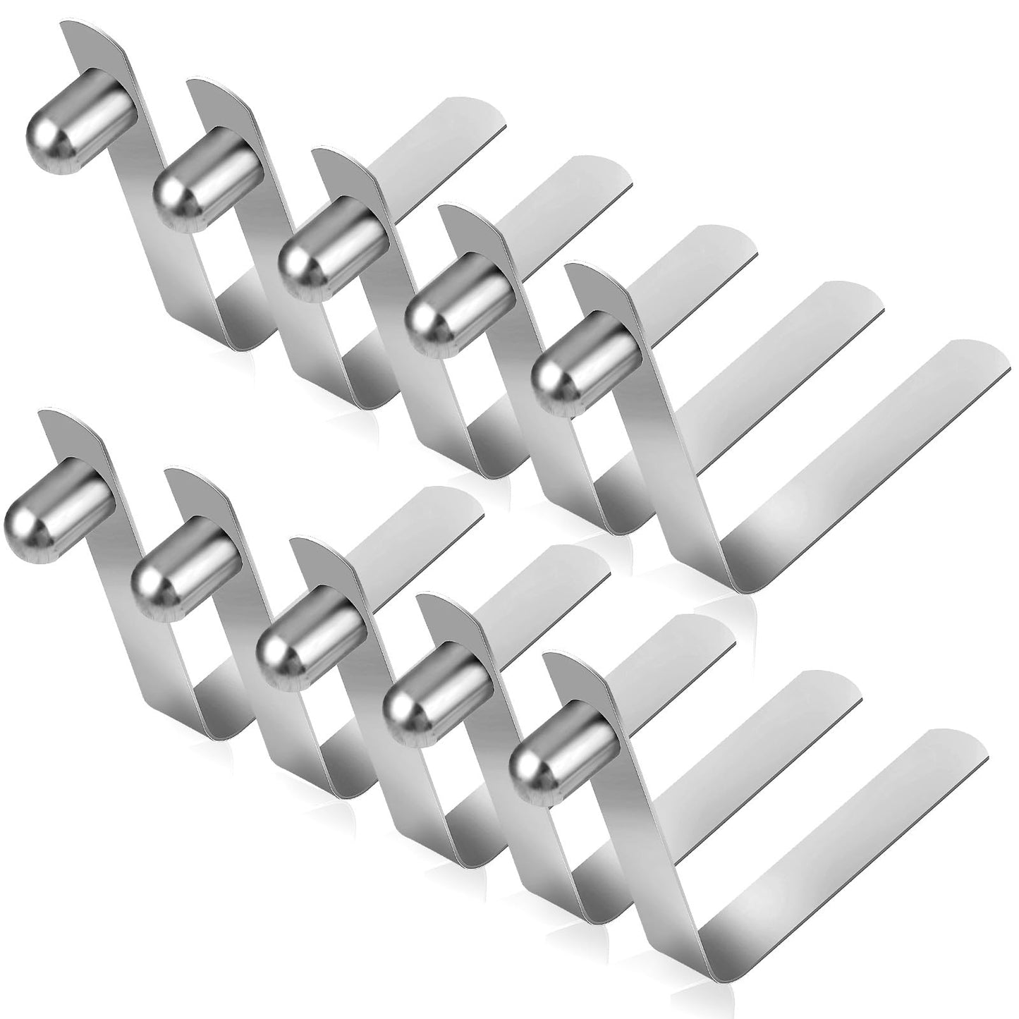 Chsoejuf 10 Pcs Push Button Spring Clip, 6mm Kayak Paddle Spring Snap Clips