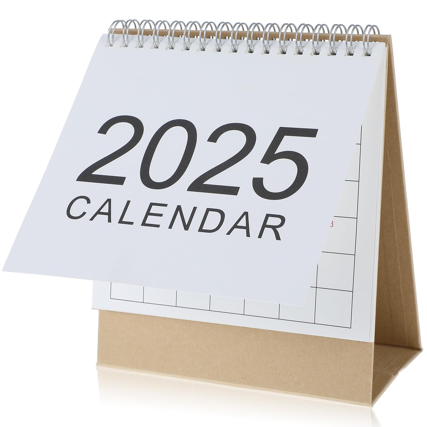 Ouligay Small Desk Calendar 2025, Standing Desktop Calendar 2025,Simple Style Flip Calendar for Desk,Mini Desk Calendar 2025 for Office, Home Desktop Decoration Daily Plan Record
