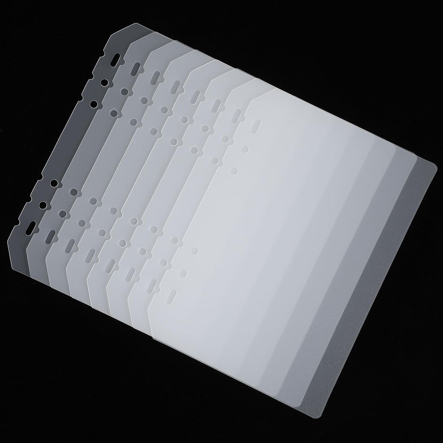 8PCS Nail Swatch Book Insert Pages Press on Nail Color Display Book Organizer Insert Page, Plastic Fingernail Polish Swatch Packaging Inserting Pages for Fake Manicures Storage Salon Supplies(A5)