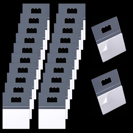 20 Pack Adhesive Picture Hangers, Mabor Plastic No Nail Picture Hangers Sawtooth Adhesive Picture Hanger Clear Foamboard Hanger Picture Hanging Hooks