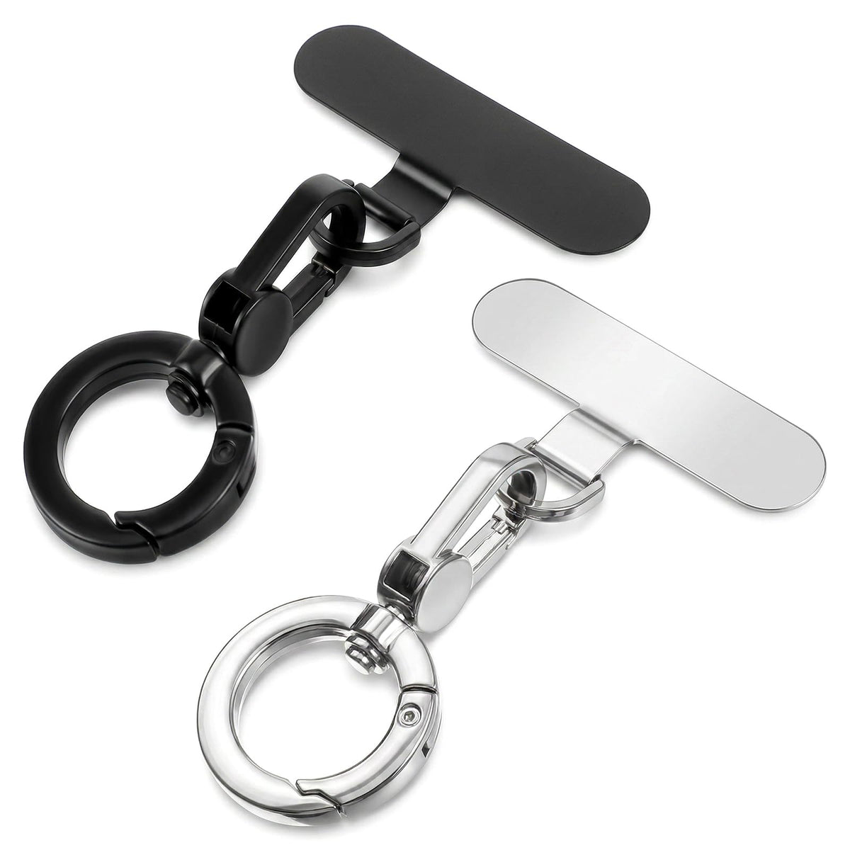 Chsoejuf 2-Pack Phone Tether Tab, Universal Metal Phone Lanyard Pads