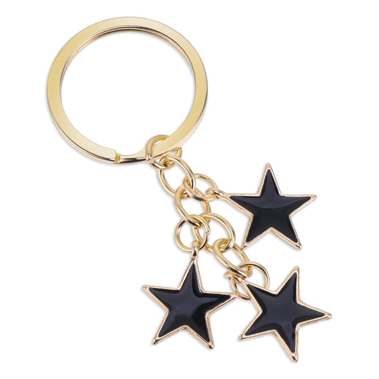 Star Keychain Women's Stars Bag Charms Cute Enameled Keychain Keyring For Women Girls Aesthetic Accessories Stainless Steel Key Ring Purse Handbag Backpack Bag Charms Car Holder Kawaii Aesthetic Gifts