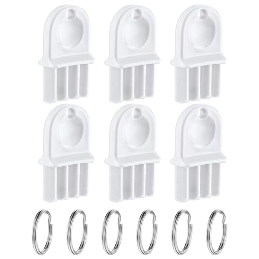Teaaha 6 PCS Toilet Roll Key, Paper Towel Dispenser Key Replacement Spare Hand Towel Dispenser Modular Key White Tissue Paper Dispenser Key for Paper Towel and Toilet Paper Dispensers