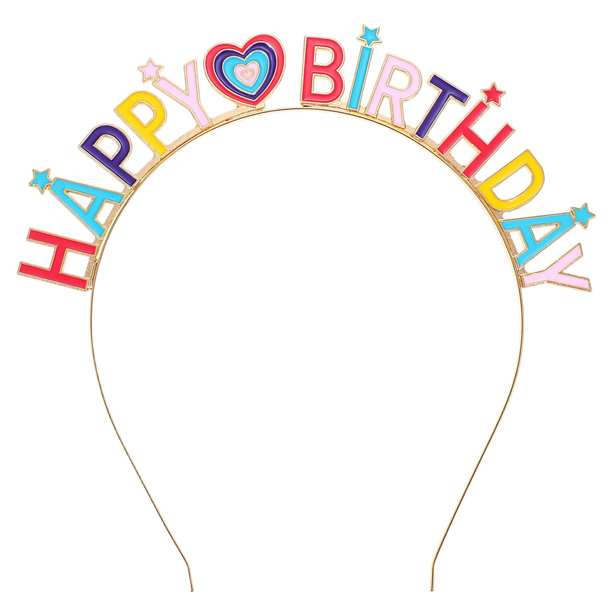 Quvvarly Birthday Girl Headband,2Pcs Pink Glitter Happy Birthday Hair Crown