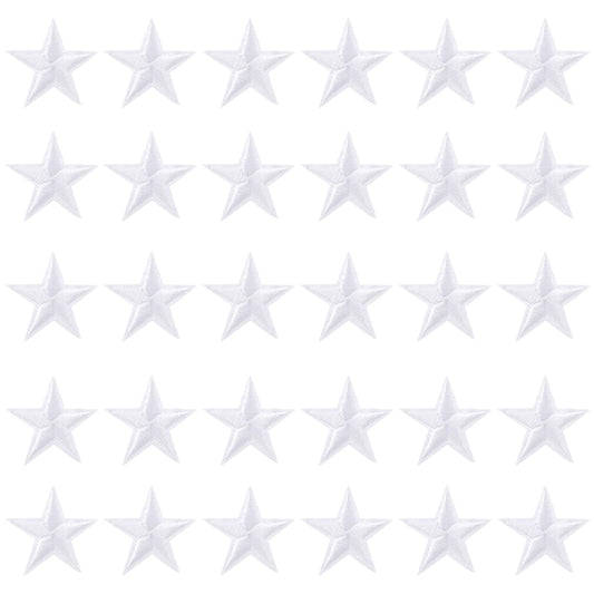 30 Pcs Star Iron On Patches Self Adhesive Star Iron On Patches Stars Embroidered Patches Stars Iron On Appliques Mini Iron On Patches Clothes Patches for Clothing Jean Bags Hats Repair Decoration