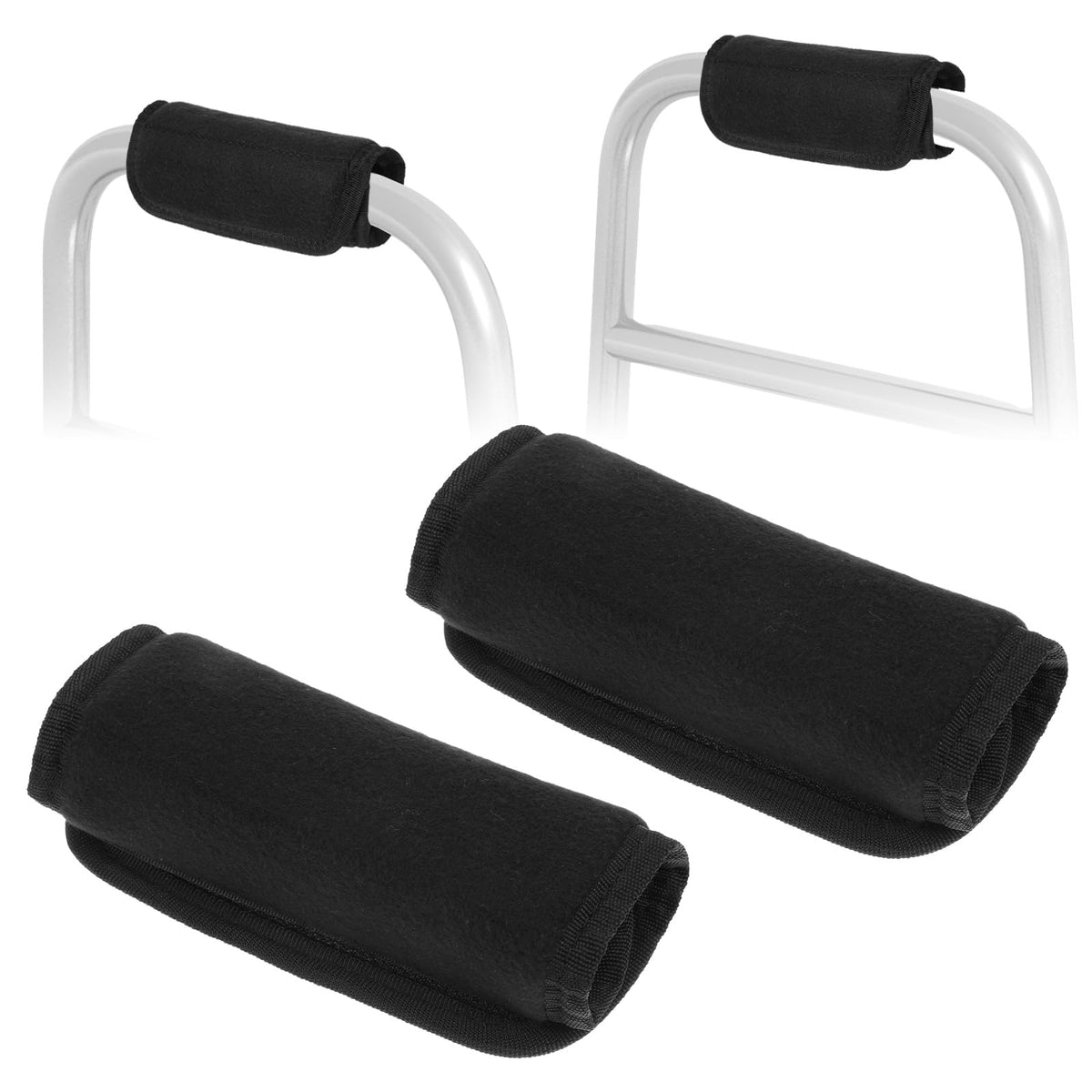 2 Pack Walker Handle Cushions Walker Hand Grips Cover Pads Black