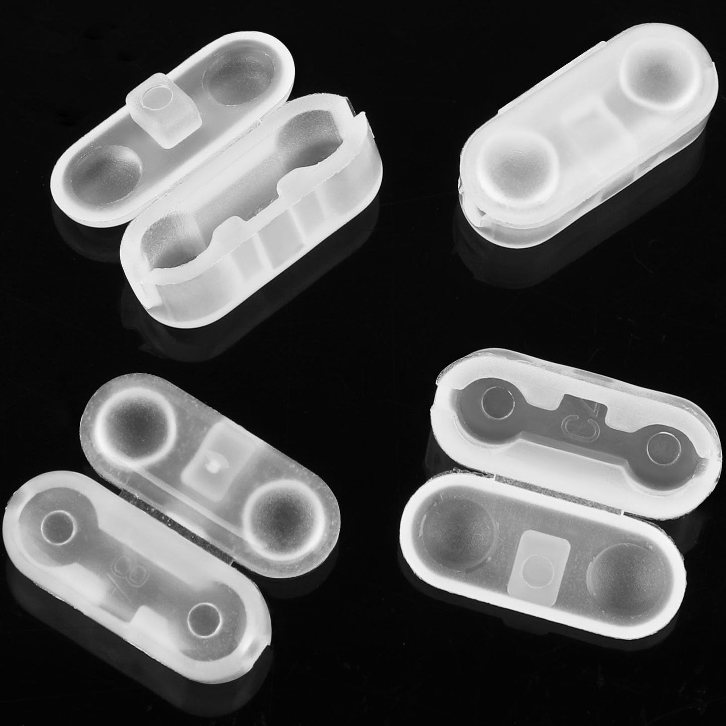 30 Pack Roller Blind Chain Connectors Replacement Plastic Ball Chain Connector Fits 4.5mm Roller, Vertical Roman Roller Blind Ball Chain Cord Connector Clips Jewelry Making Accessories(Transparent)