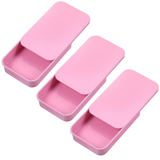 3 PCS Floss Case Portable Travel Floss Box Travel Flosses Picks Case Refillable Glide Flosses Storage Container Refillable Portable Pick Holder and Dispenser for Dates Dinners and Hotels(Pink)