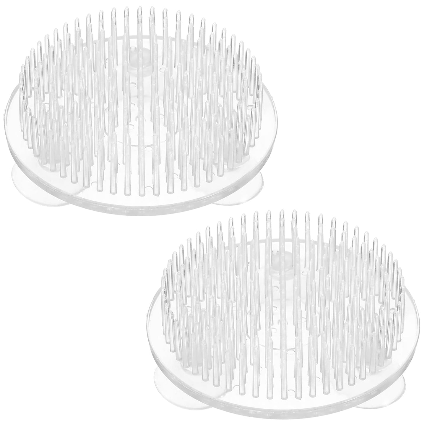 2Pcs Clear Flower Frog 2.76 Inch Clear Plastic Pin Frog Pin Holders For Stable Floral Arrangements Reusable Floral Pin Frogs For Flower Arrangements Vase Home Garden And Event Decorations