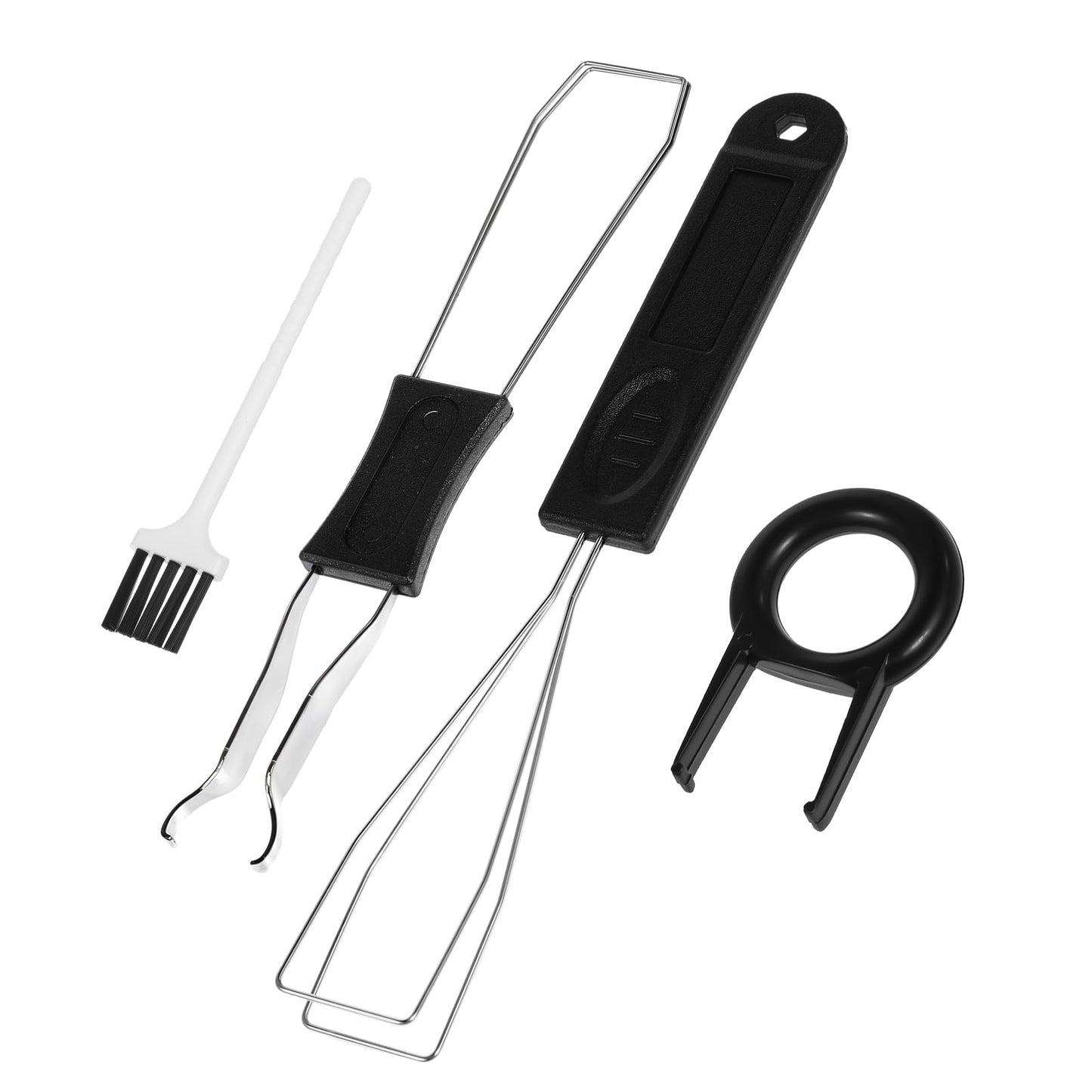 Chsoejuf 4PCS Keyboard Key Remover Tool Keycap Puller & Cleaning Brush Kit
