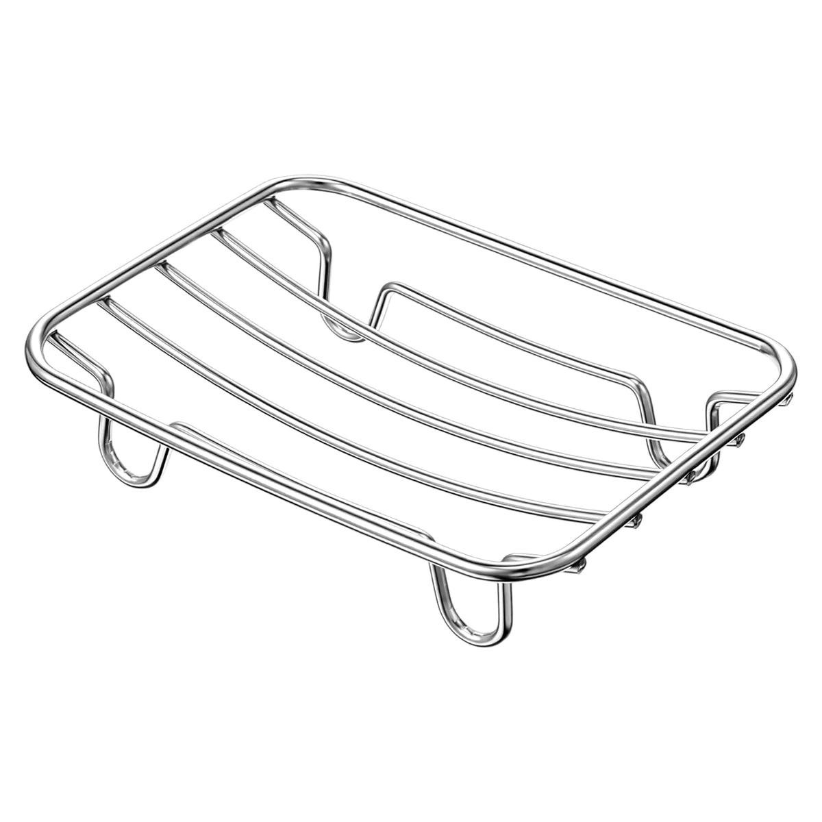 Chsoejuf Stainless Steel Soap Dish, Self Draining Bar Stand Soap Saver