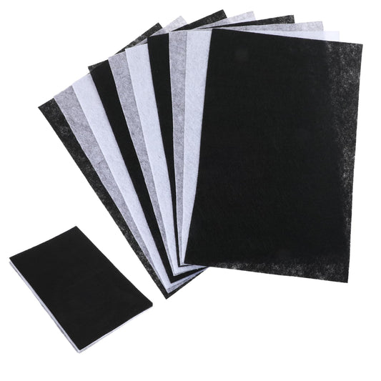 10 PCS Felt Fabric Sheets Felt Paper for Craft Soft Felt Thin Felt Fabric Sheets Soft Thick Assorted Black Grey White Craft Felt for Crafts DIY Patchwork Sewing School Decoration(11.81 X 7.87 Inches)