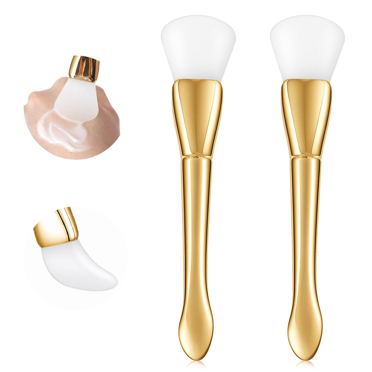 Ouligay Mask Brush, Silicone Face Mask Brush, Pack of 2
