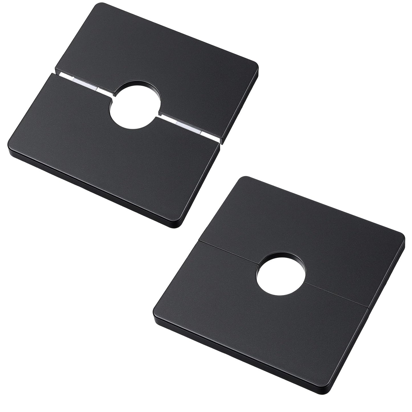 Chsoejuf 2PCS 3.4" OD Extra Large Shower Arm Flange Escutcheon Plate Square