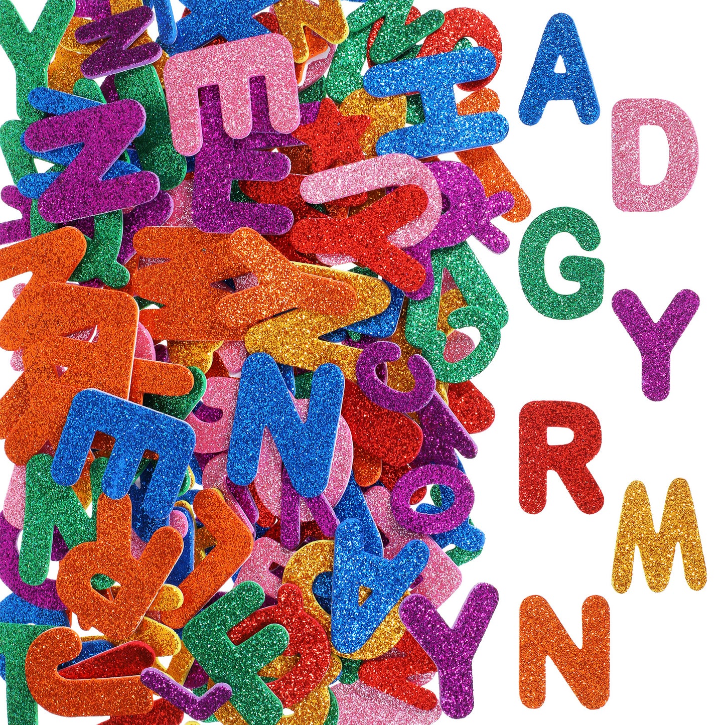 Quvvarly Foam Letter Stickers 448pcs Colorful EVA Self-Adhesive Alphabet