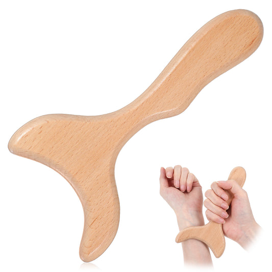 Ymapinc Small Wooden Fishtail Gua Sha Tool,Wood Therapy Massage Tool for Lymphatic Drainage Muscle Relaxation & Cellulite Reduction Body Gua Sha Cellulite Massager Tools for Body Sculpting & Toning