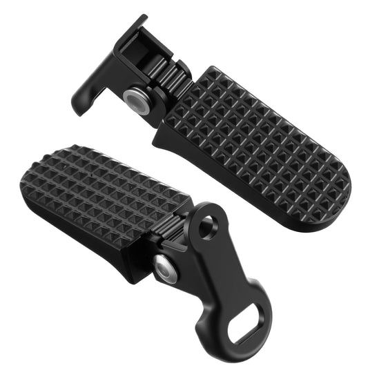 1 Pair of Bike Foot Pegs, Aluminium Alloy Non-slip Ebike Rear Pedals, Quick Release Footrests Durable Bicycle Peg for Folding Bike and Mountain Bikes