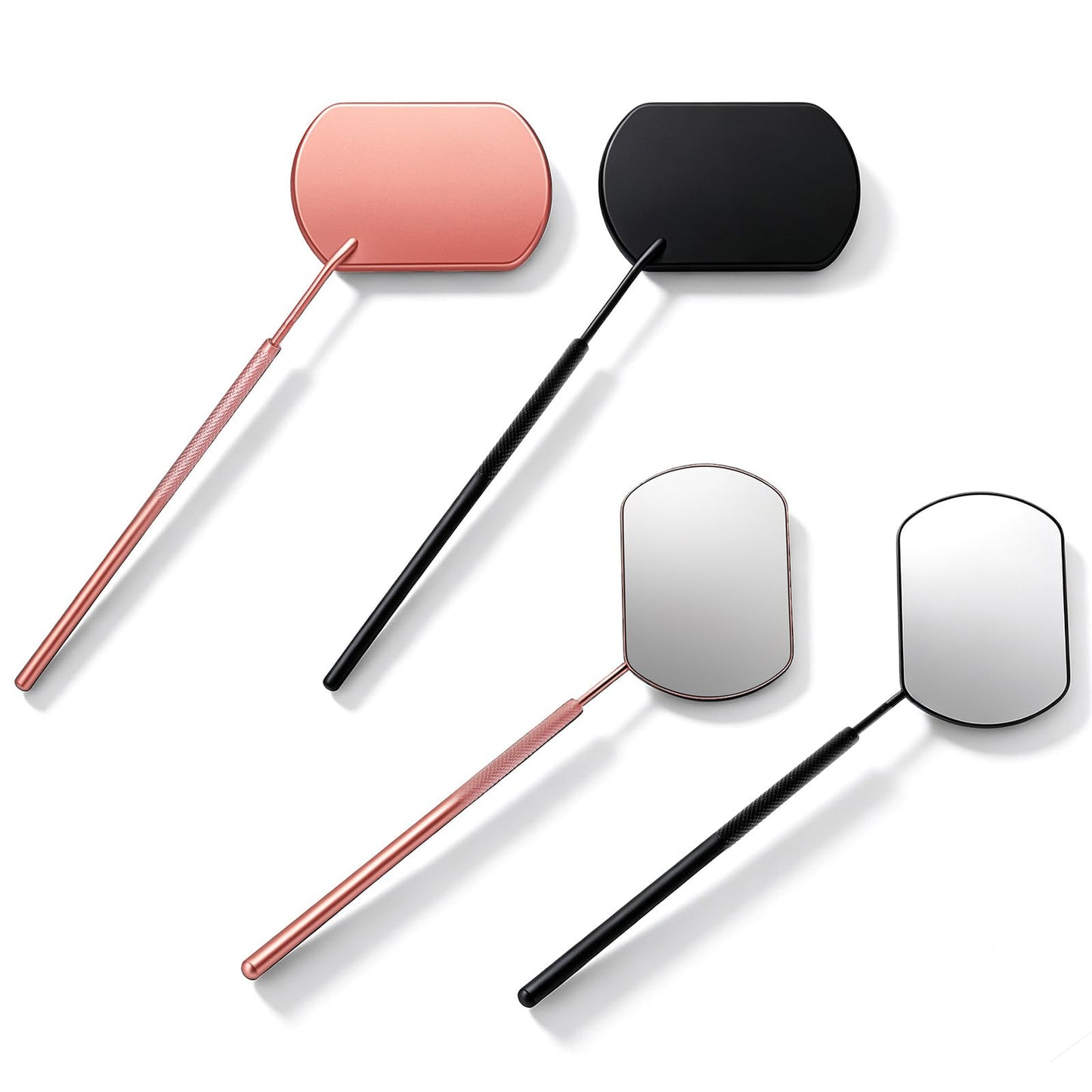 Chsoejuf 2PCS 2.4" Lash Mirror Handheld for Eyelash Extensions