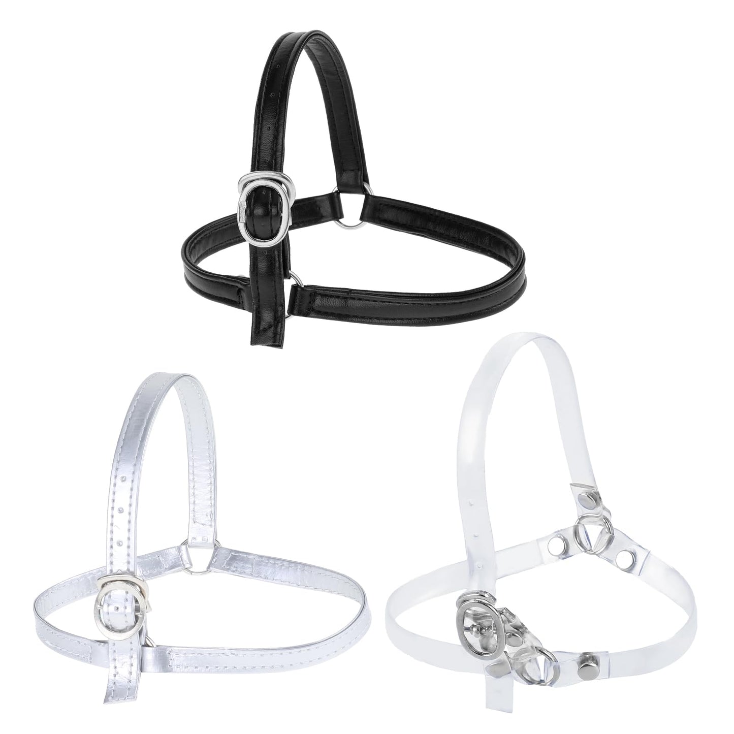 Tyqour 3 Pairs Detachable Shoe Straps for Heels, Pu Leather Shoe Strap Extender, Adjustable Heel Straps for High Heels Anti-Loose Shoelace Accessories with Buckle