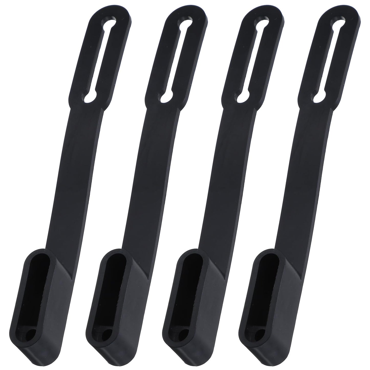 4pcs Flat Trailer Wiring Harness Connector Dust Cover for 4 Way Trailer Plug And Trailers Wire Connector Rubber Vehicle Side Plug Wire Cover Cap for Replace Proof Protector Accessories(Black)