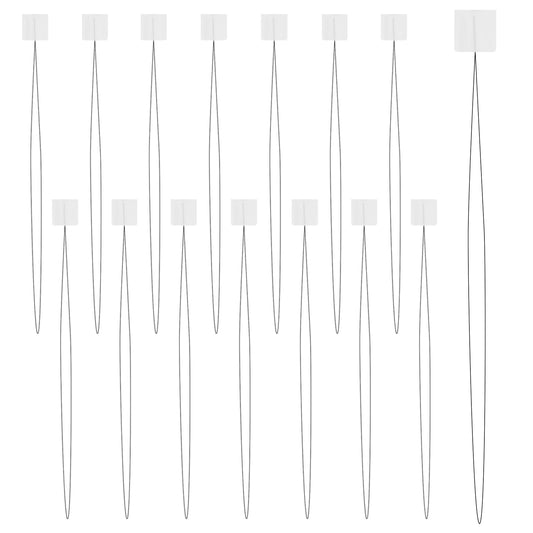 15 PCS Punch Needle Threader 8.26 Inch Long Needle Threader Embroidery Stitching Craft Tool Uick Needles Threaders Tool Cross Stitch Supplies for Hand Stitching Sewing Machine(White)