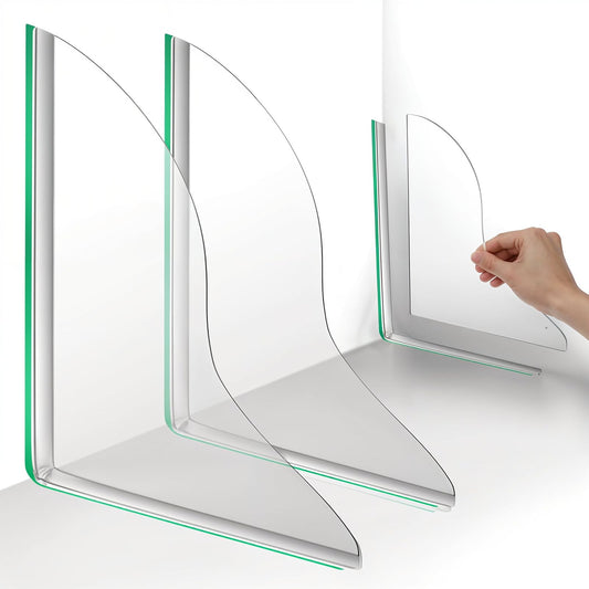 2 PCS Shower Splash Guard, Splash Guard for Bathtub, Self-Adhesive Clear Bathtub Corner Splash Guard, Guards to Keep Water in Shower, Large Shower Blocker Washbasin, Tubs, Sinks(Acrylic)