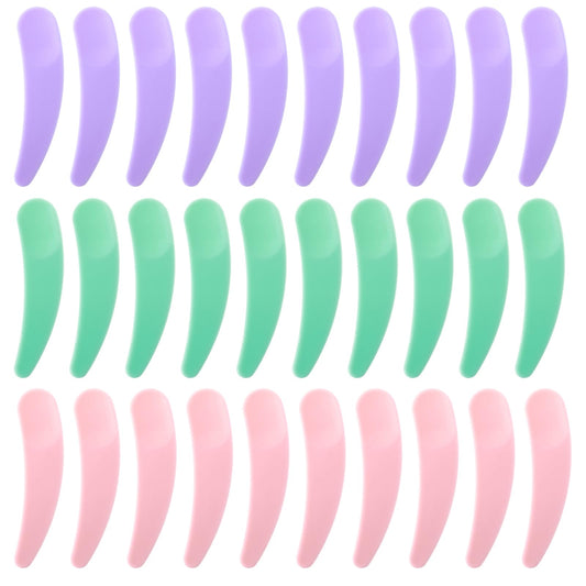 200 PCS Mini Spatula for Cosmetics Skincare Make up Spatulas Mini Bulk Disposable Plastic Makeup Lotion Spatula Multi Colored Mask Spatulas for Cosmetic Mixing and Sampling