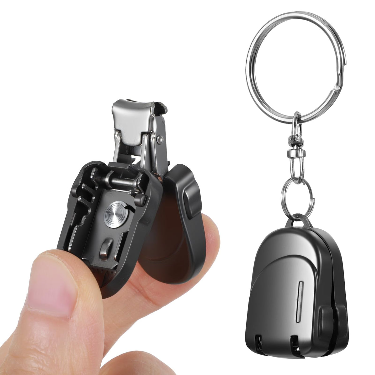 Mabor Portable Mini Nail Clippers, Metal Folding Travel Nail Clippers