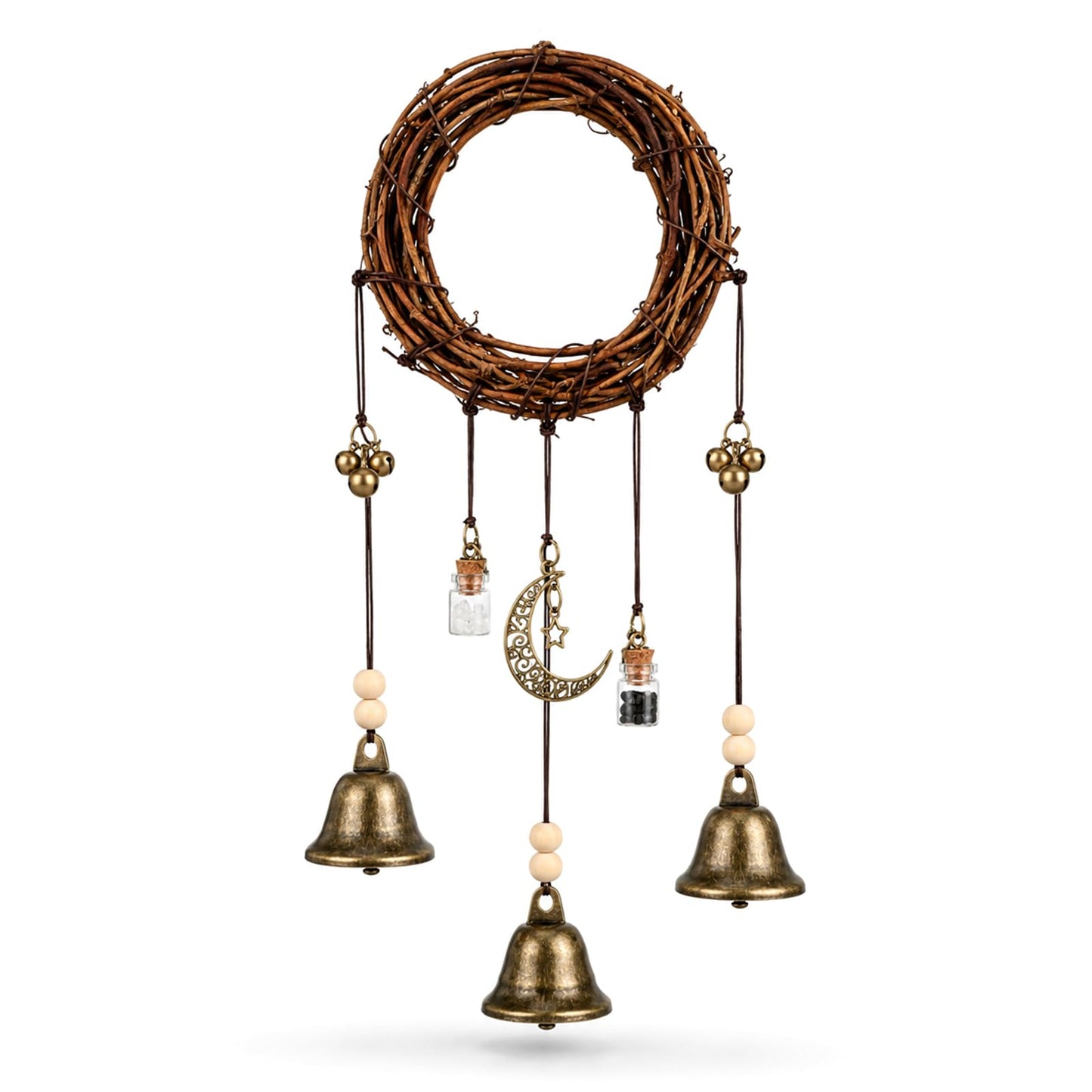Witch Bells Magical Wind Chimes for Door Protection Handmade Witch Bells