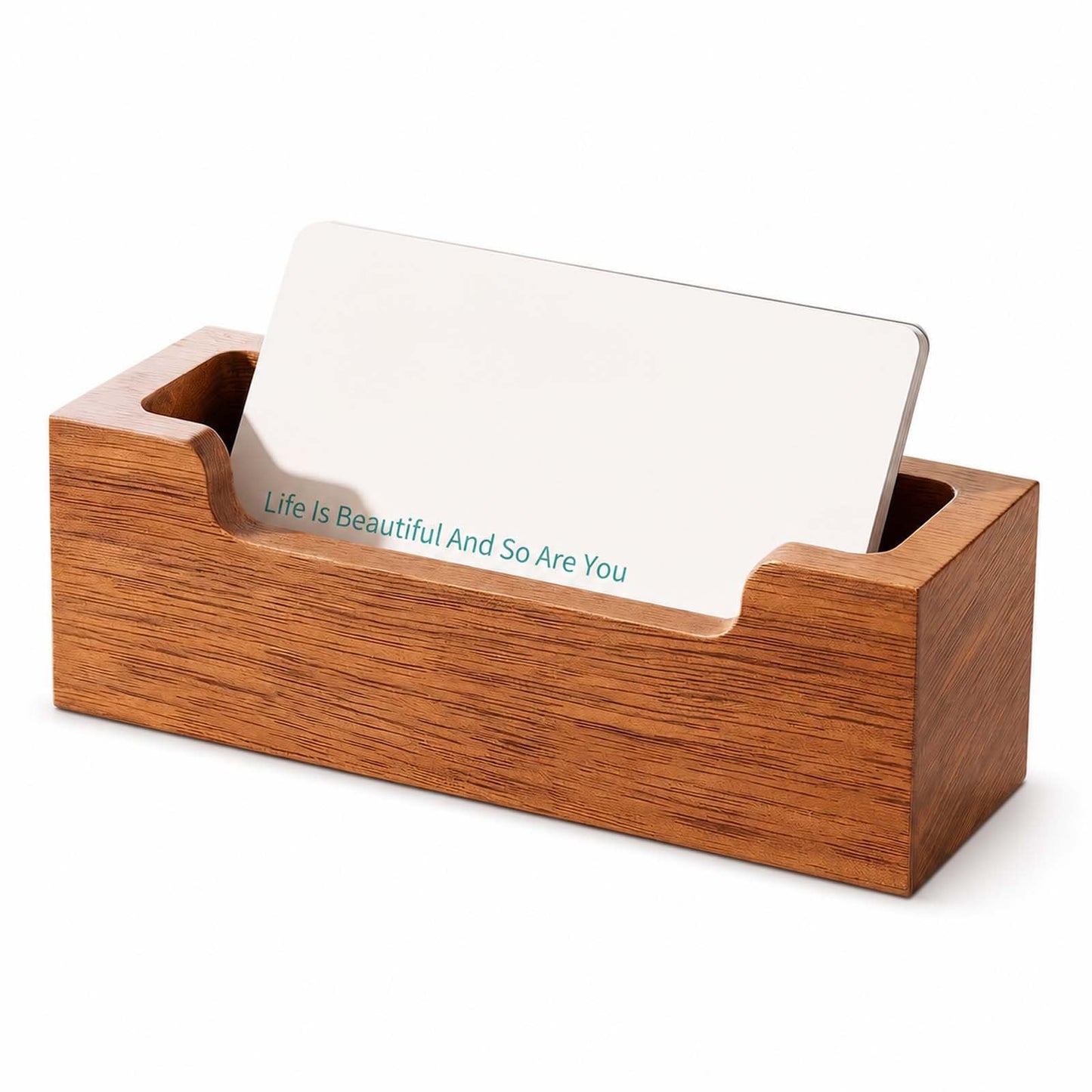 Business Card Holder Desk Wood Business Card Organizer Cards Display Stand