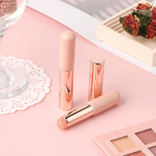 2 PCS Lip Brush for Lipstick Silicone Scrub Applicators Multi-use Reusable Soft Round Head Portable Concealer Makeup Brush for Lipstick Lip Balm Gloss Tint & Mask with Protective Dust Cap