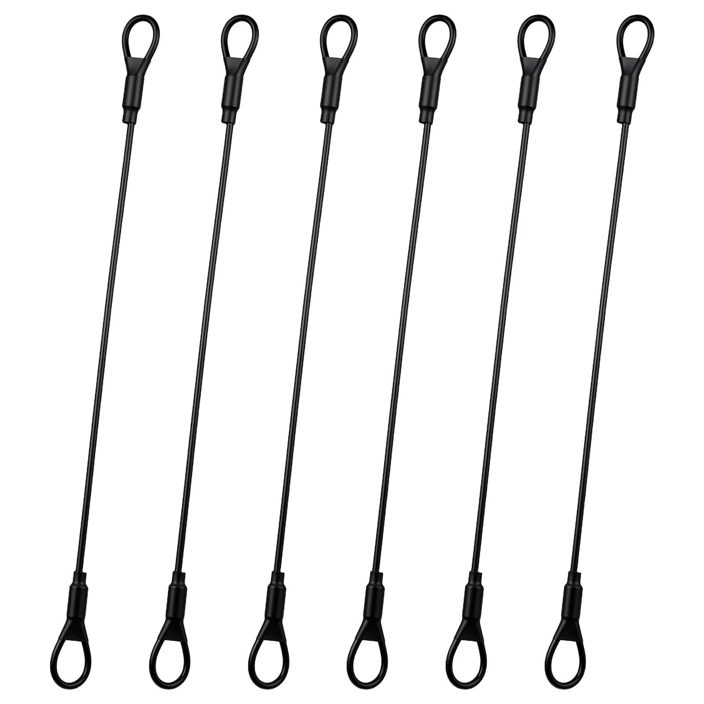 Sorcristy 6PCS Steel Cable Lock 3mm Wire Rope Travel Security Luggage Lock