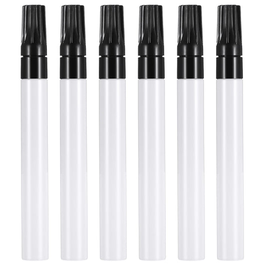 Teaaha 6PCS White Paint Pens, Medium Tip Permanent Marker Pen Acrylic White Ink Oil Based Paint Markers Quick Drying & Waterproof for Rock Painting, Canvas, Wood, Glass