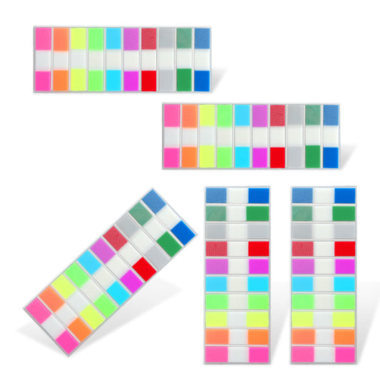 1000Pcs Sticky Tabs Page Markers Colourful Tabs for Annotating Books Neon Colors Adhesive Page Index Tabs Flags Writable and Repositionable Books Flags Tabs Pop Up Index Tabs Label Flags Stickers
