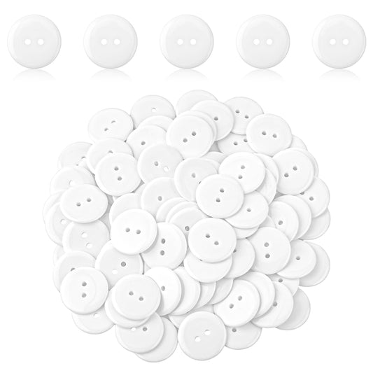 100 Pcs White Buttons Mother Of Pearl Buttons Handmade With Love Buttons 25mm Buttons For Sewing Large White Buttons Shirt Buttons White Genuine Set For Shirt Sweater Clothing Pearl Buttons For Sewing
