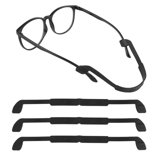 Teaaha Kids Glasses Strap - 4PCS Silicone Non-slip Elastic Sports Sunglasses Holder String, Adjustable Neck Lanyard Cord for Men and Women (Multicolor)