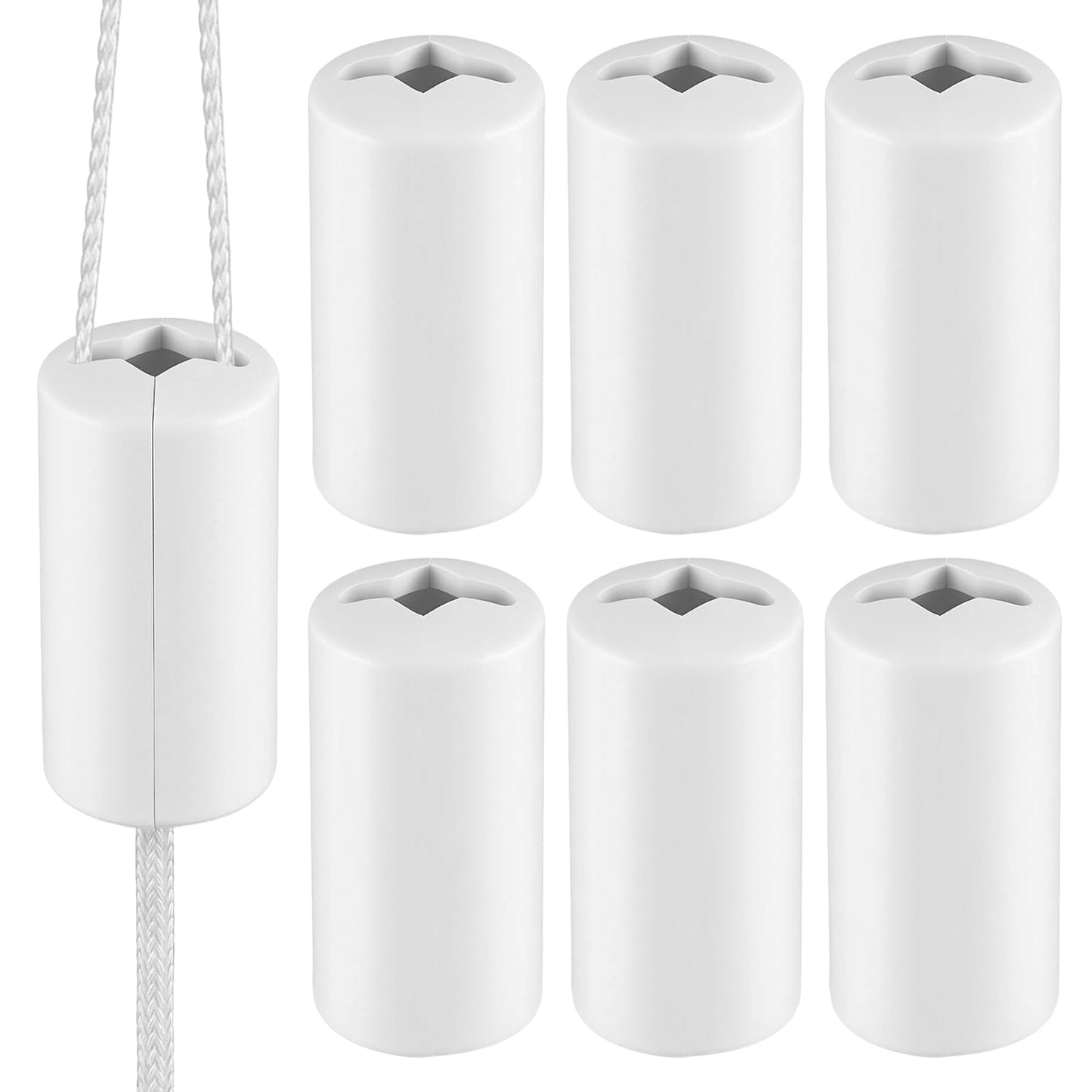 6 Pcs Breakaway Cord Condensers Plastic Blind Pull Cord Knobs